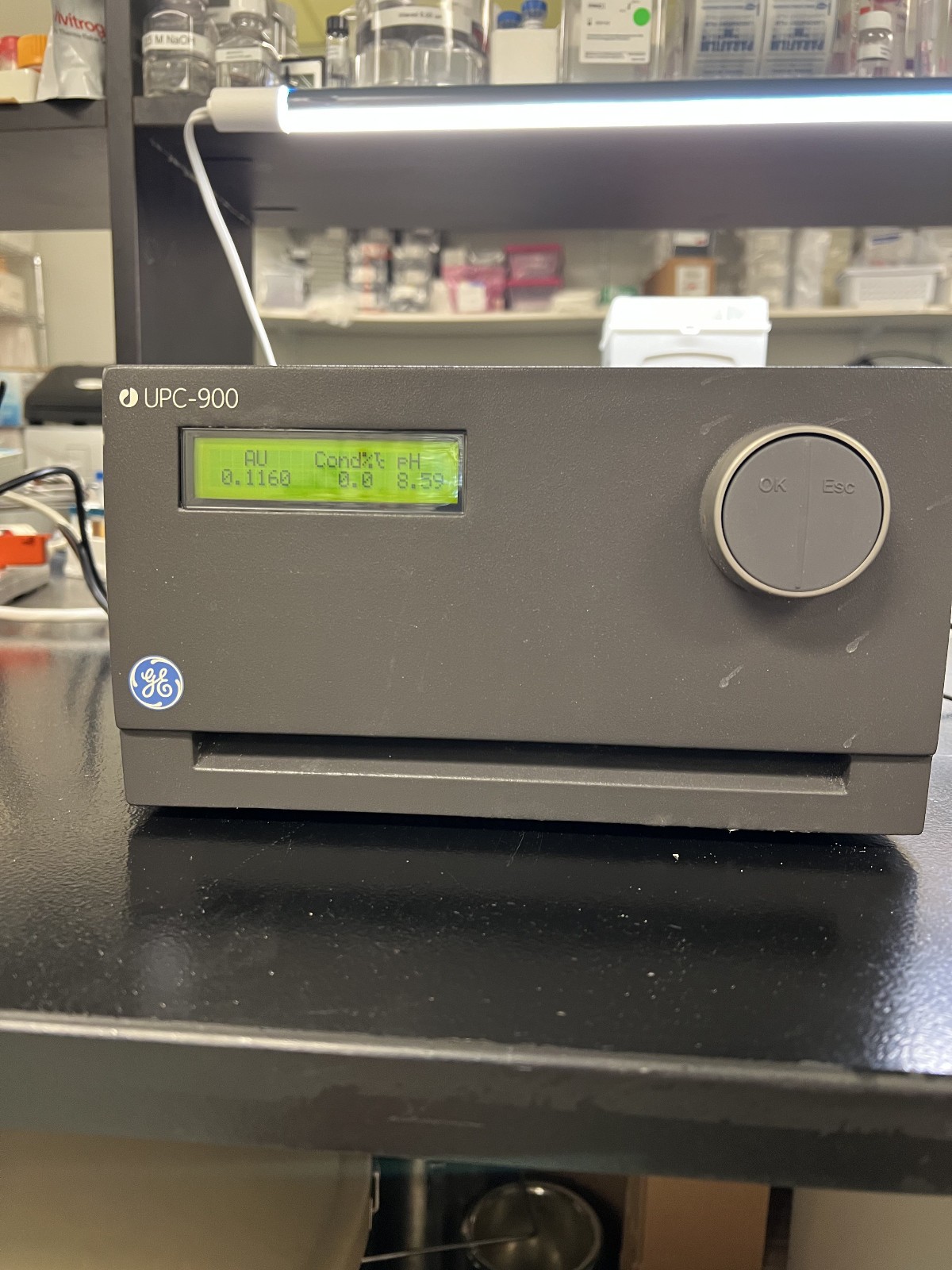 GE ÄKTA UPC-900 UV pH Conductivity Monitor 18-1128-95 + Flow Cells Tested