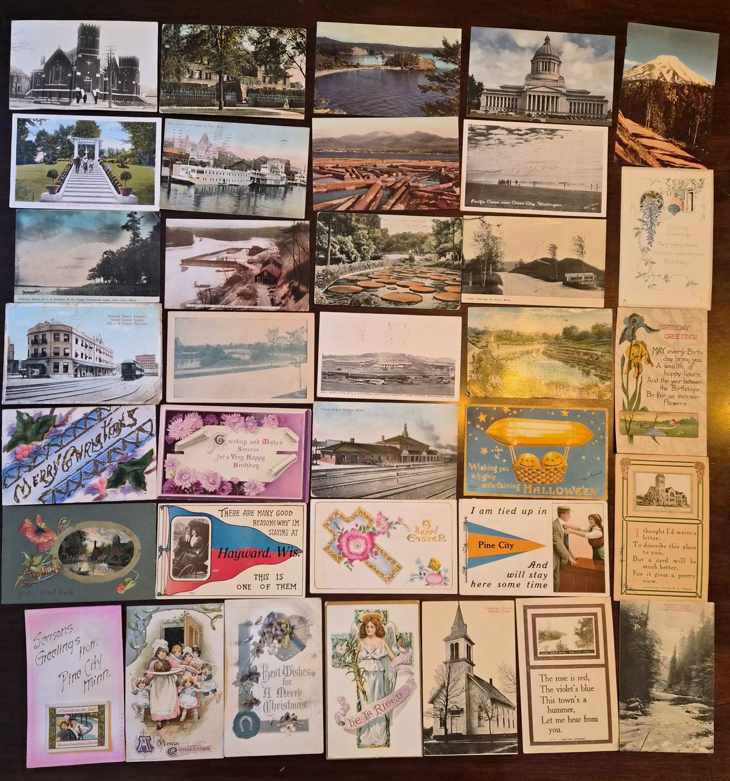 Antique Vintage Postcards 1908-1941 - includes signed 1909 Ellen Clapsaddle Antique Vintage Postcards 1908-1941 - includes signed 1909 Ellen Clapsaddle