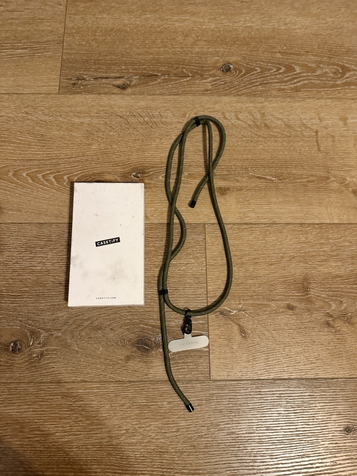 CASETiFY Rope Cross-body Phone Strap Compatible w/ Most Cell Phone Device Green