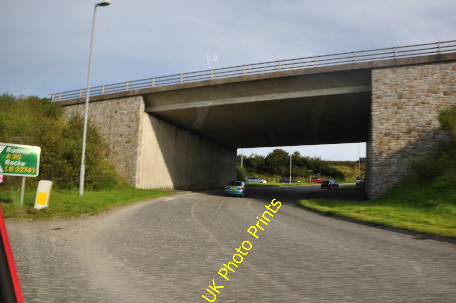 Photo A2 Restormel : A39 under the A30 Toldish Two of the main routes th c2011 Photo A2 Restormel : A39 under the A30 Toldish Two of the main routes th c2011