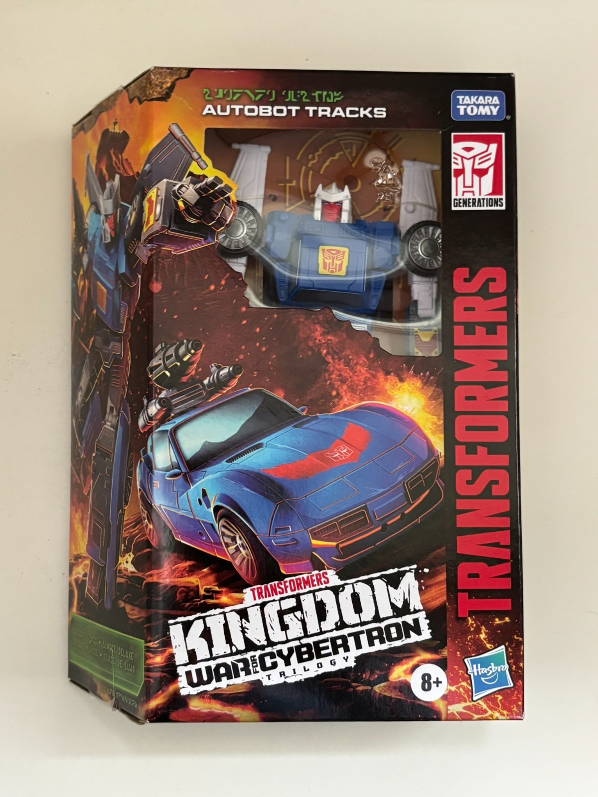 TRANSFORMERS KINGDOM WAR FOR CYBERTRON AUTOBOT TRACKS HASBRO ACTION FIGURE TRANSFORMERS KINGDOM WAR FOR CYBERTRON AUTOBOT TRACKS HASBRO ACTION FIGURE