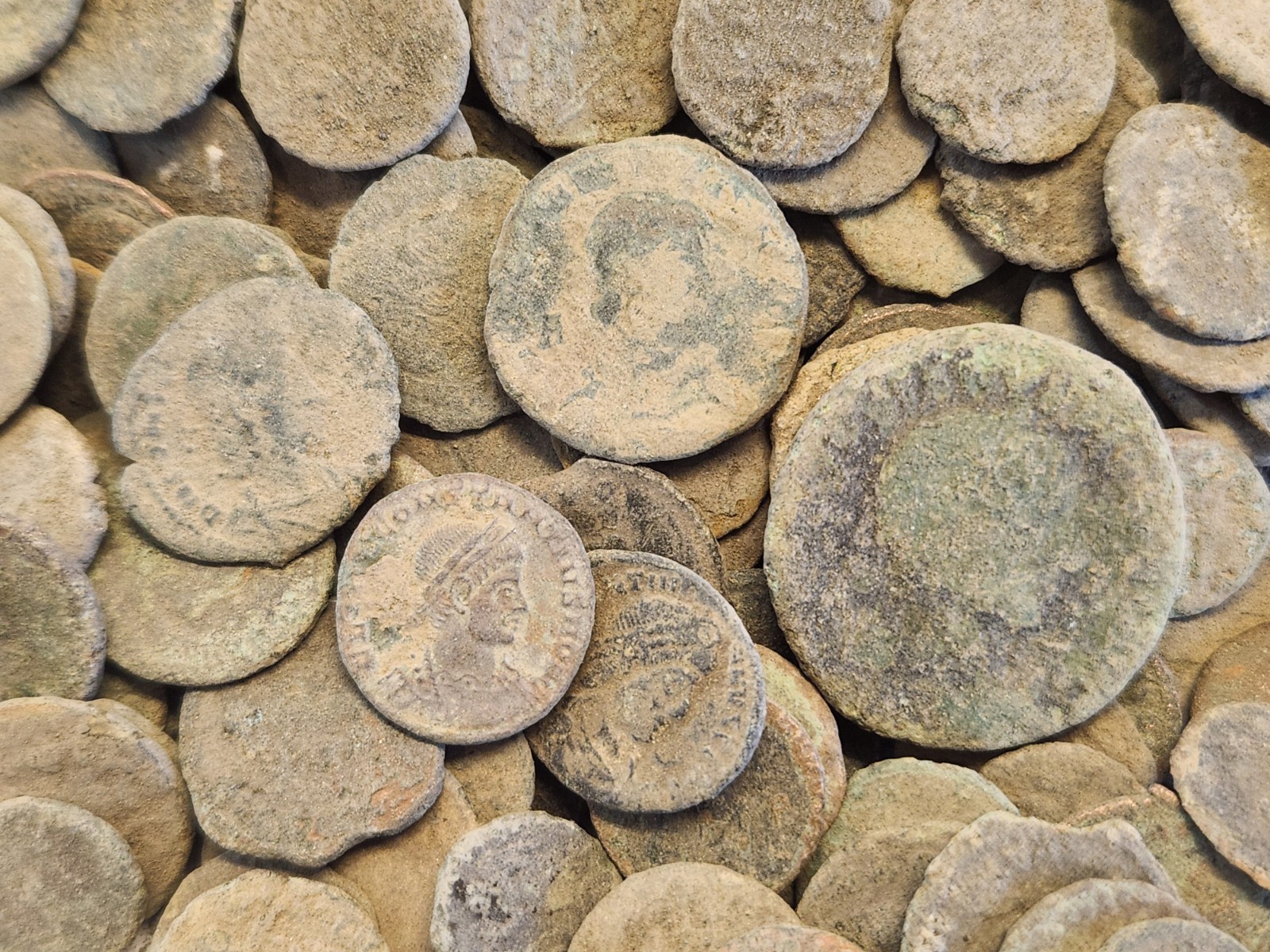 Lots Of 10 Muddy Uncleaned Ancient Roman Balkan Coins Nice Crusty Dirt LRBC Lots Of 10 Muddy Uncleaned Ancient Roman Balkan Coins Nice Crusty Dirt LRBC