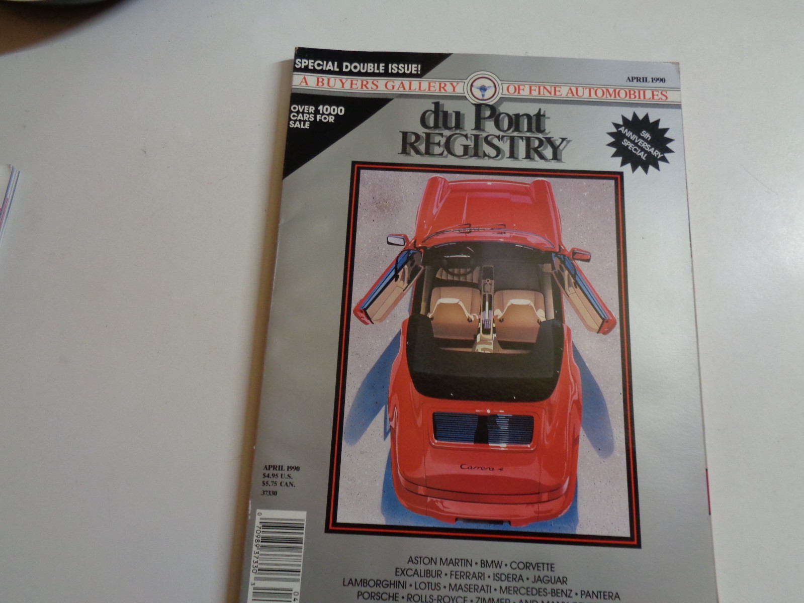 du Pont REGISTRY Magazine April 1990 5th Anniversary Edition du Pont REGISTRY Magazine April 1990 5th Anniversary Edition