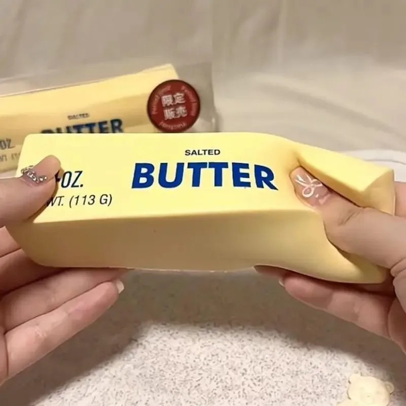 ✅ 1pc Butter Stick Squishy Fidget Toy Soft Stress Relief ADHD Anxiety Squeeze ✅*