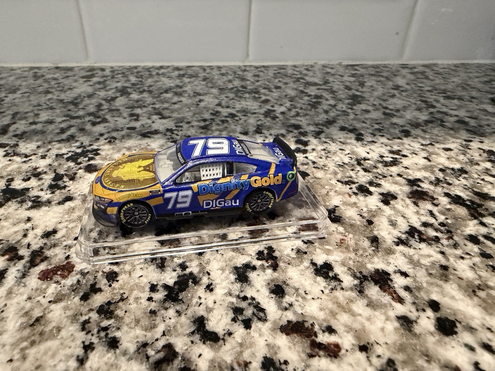 2022 #79 Tarso Marques Dignity Gold Custom 1/64 NASCAR Diecast 2022 #79 Tarso Marques Dignity Gold Custom 1/64 NASCAR Diecast
