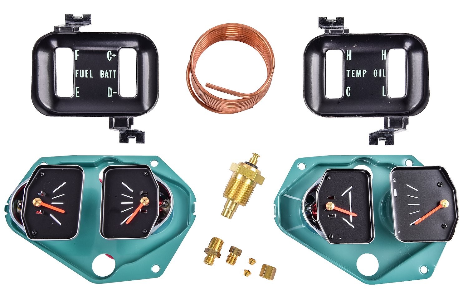 JEGS Gauge Conversion Kit with Voltmeter for 1966-1967 Chevrolet Chevelle, El
