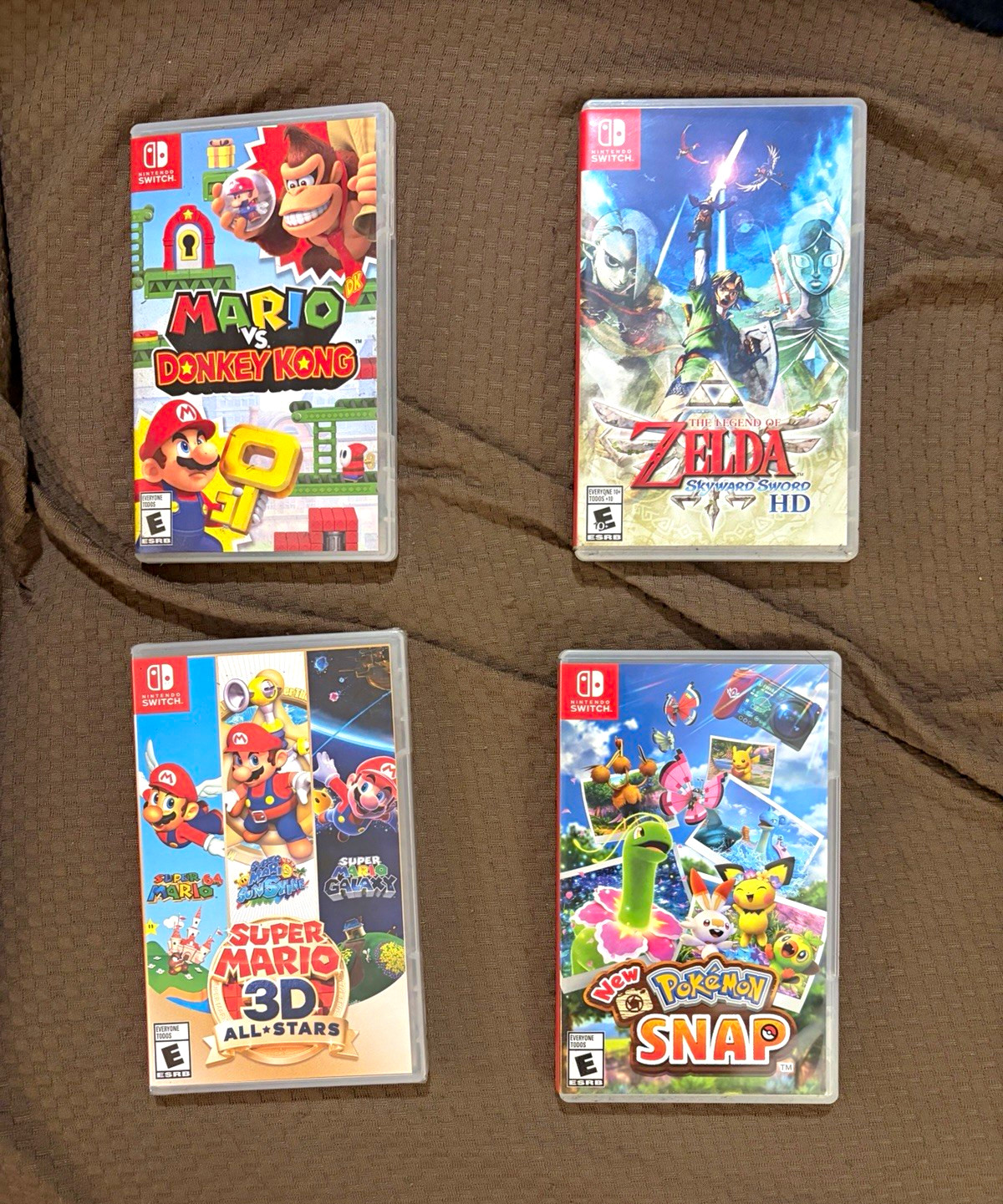 Nintendo Switch Games Lot 4: Mario vs Donkey Kong, Zelda Skyward Sword and more