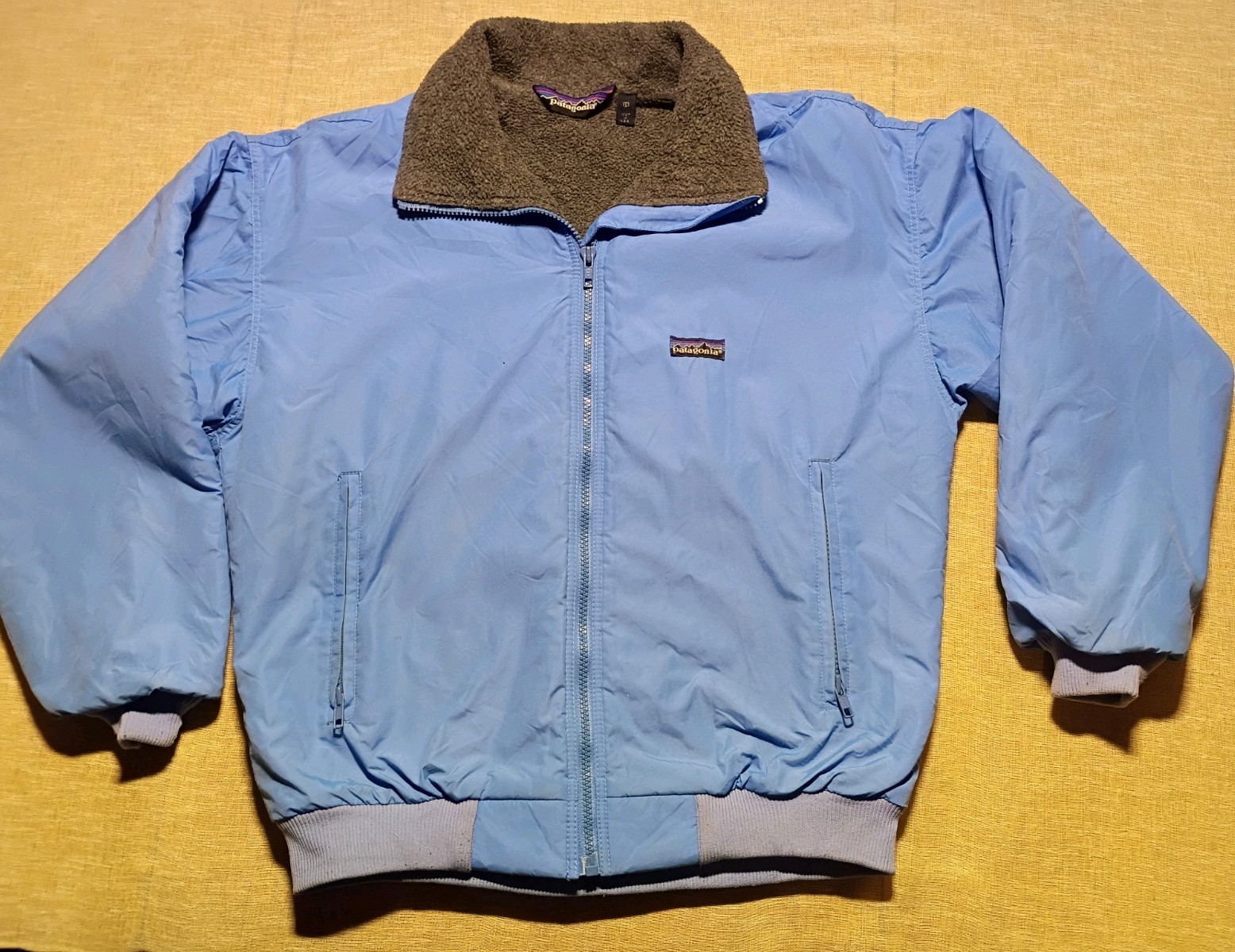 Vintage Patagonia Nylon Bomber Jacket Women’s 10 Blue USA Made 80s Fleece Vintage Patagonia Nylon Bomber Jacket Women’s 10 Blue USA Made 80s Fleece
