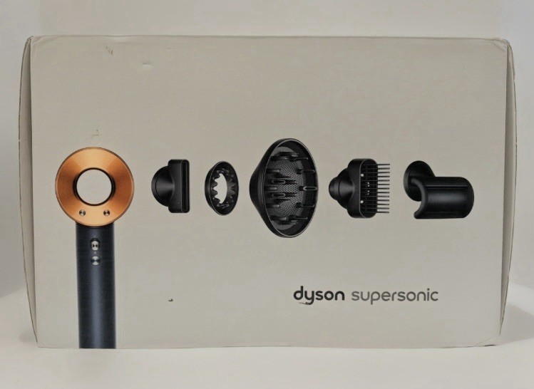Dyson Supersonic Standard Hair Dryer Electric w/ Diffuser, Blue/Copper Dyson Supersonic Standard Hair Dryer Electric w/ Diffuser, Blue/Copper