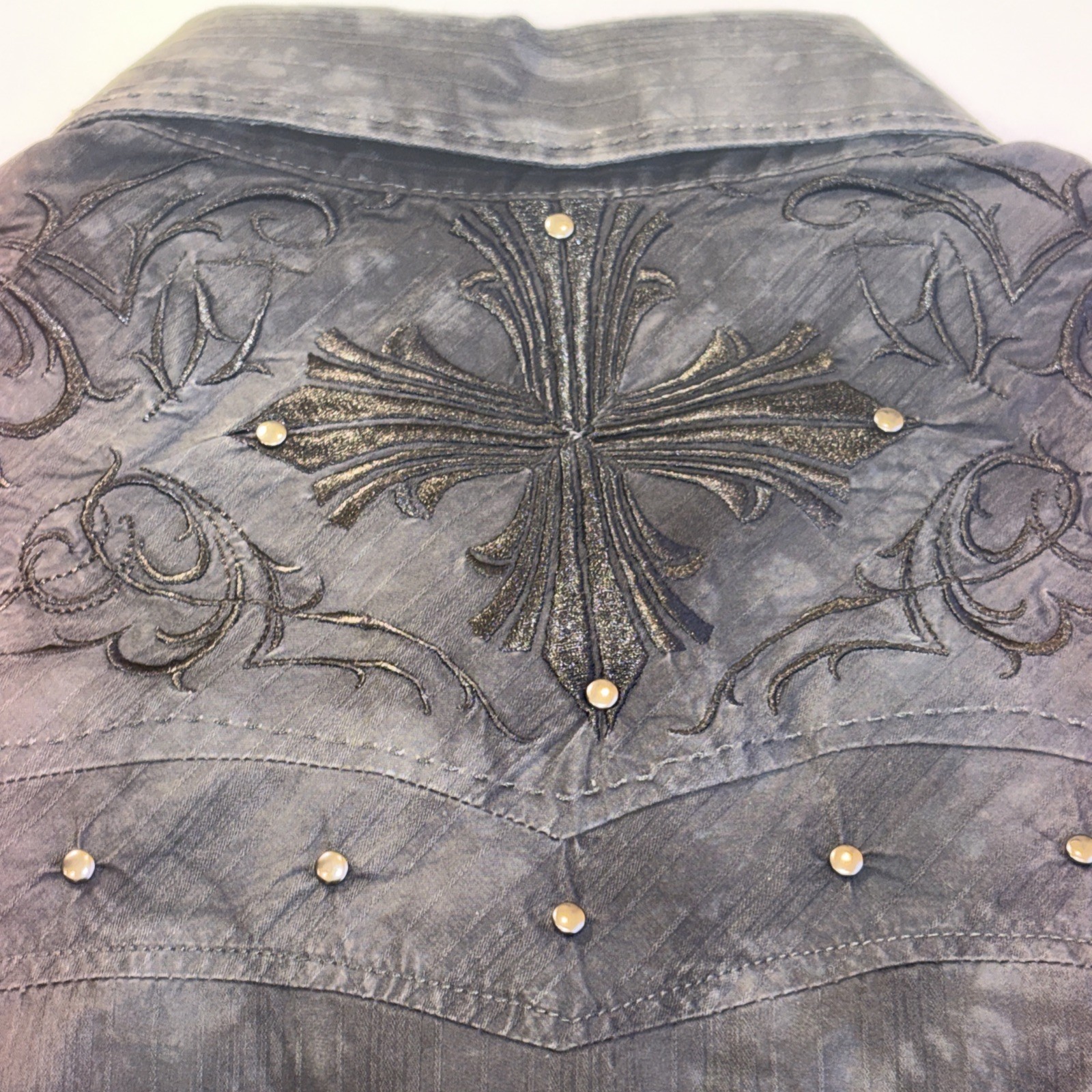 Vintage Y2K 90’s Affliction Black Distressed Acid Western Tattoo Gothic Moto