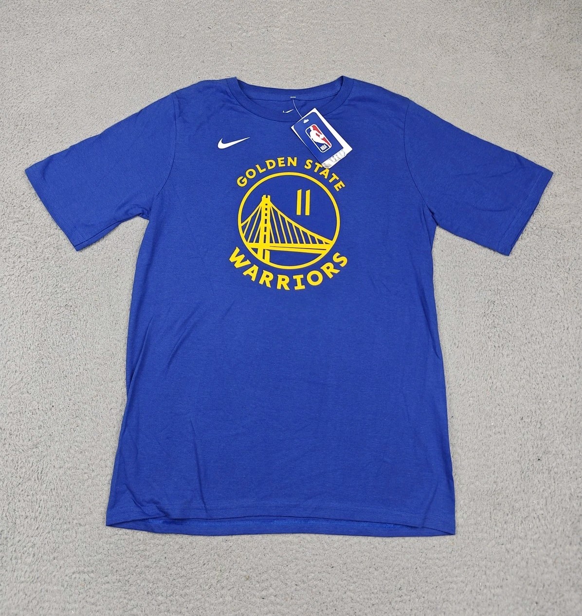 Nike Golden State Warriors Shirt Youth XL Blue NBA Basketball Klay Thompson New