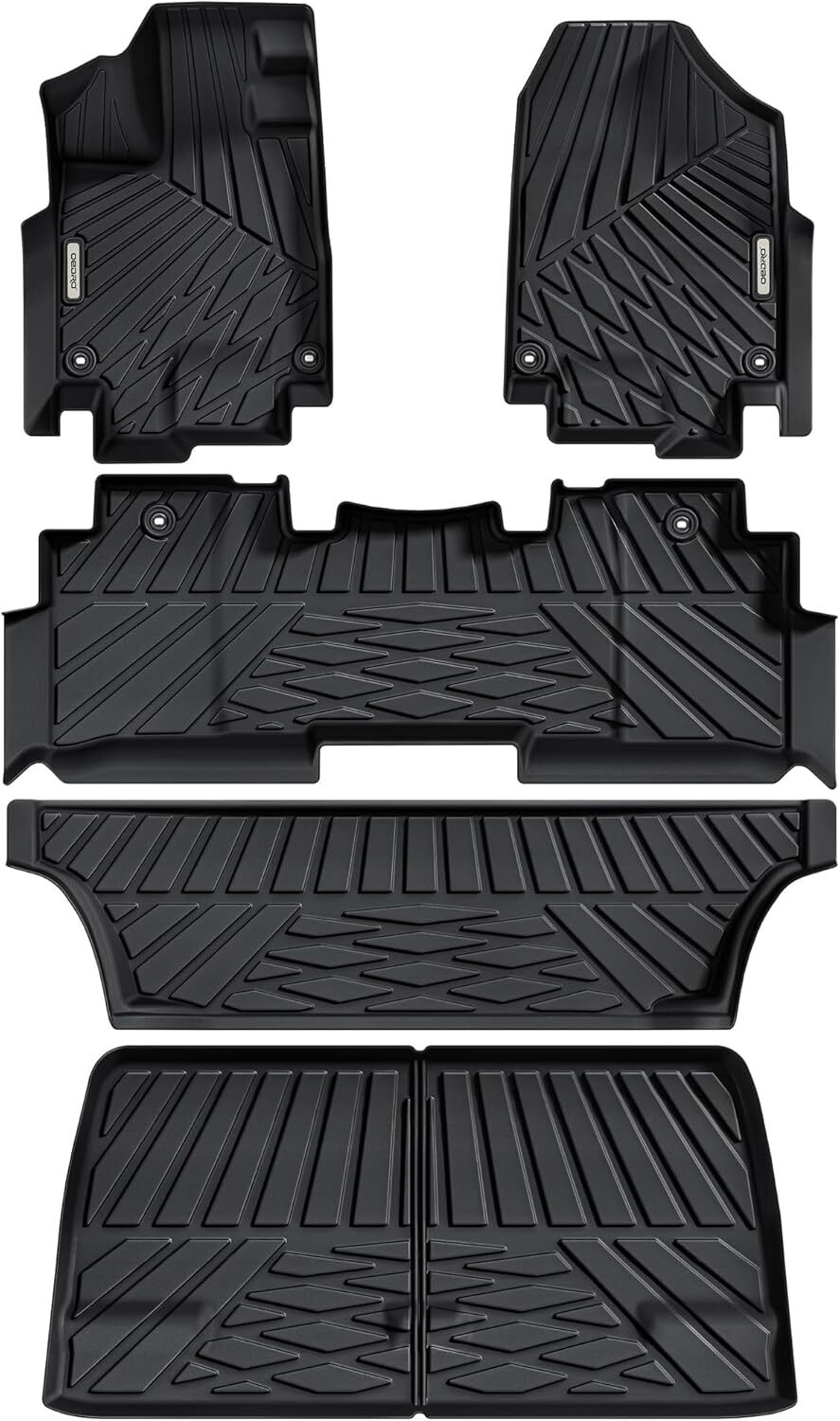 OEDRO Floor Mats & Cargo Liner for 2018-2026 Honda Odyssey TPE All weather Mats