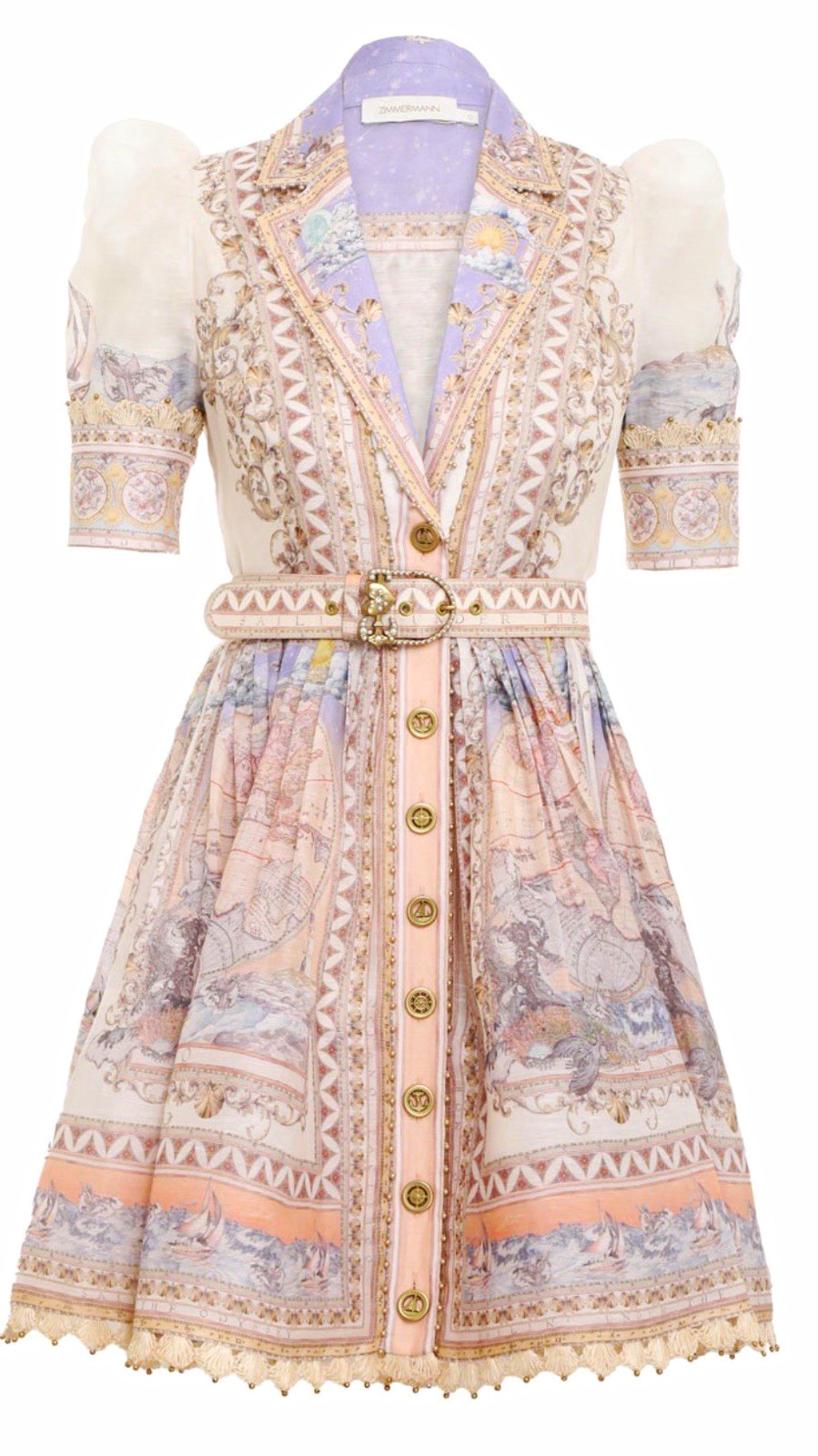 Zimmermann High Tide Mini Shirt Dress Size 2 Zimmermann High Tide Mini Shirt Dress Size 2