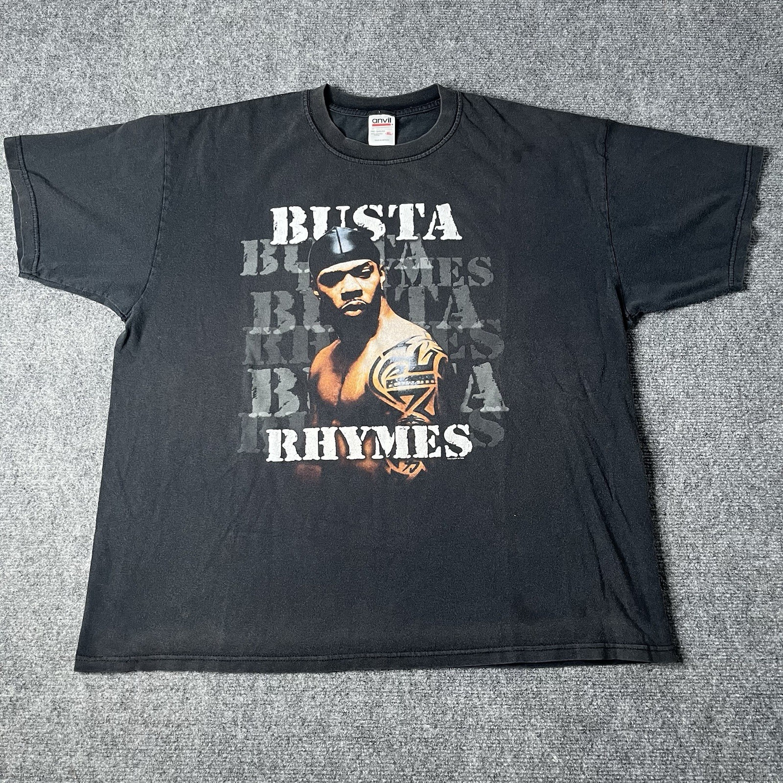 Vtg 2003 Busta Rhymes Hip Hop Rap T-shirt Tee 2000s Black Short Sleeve Mens Xl