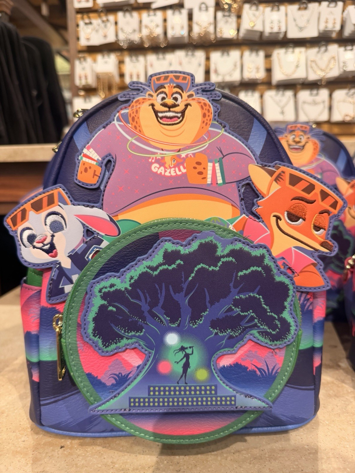 2026 Disney Parks Loungefly Zootopia Better Zoogether Glow Mini Backpack New
