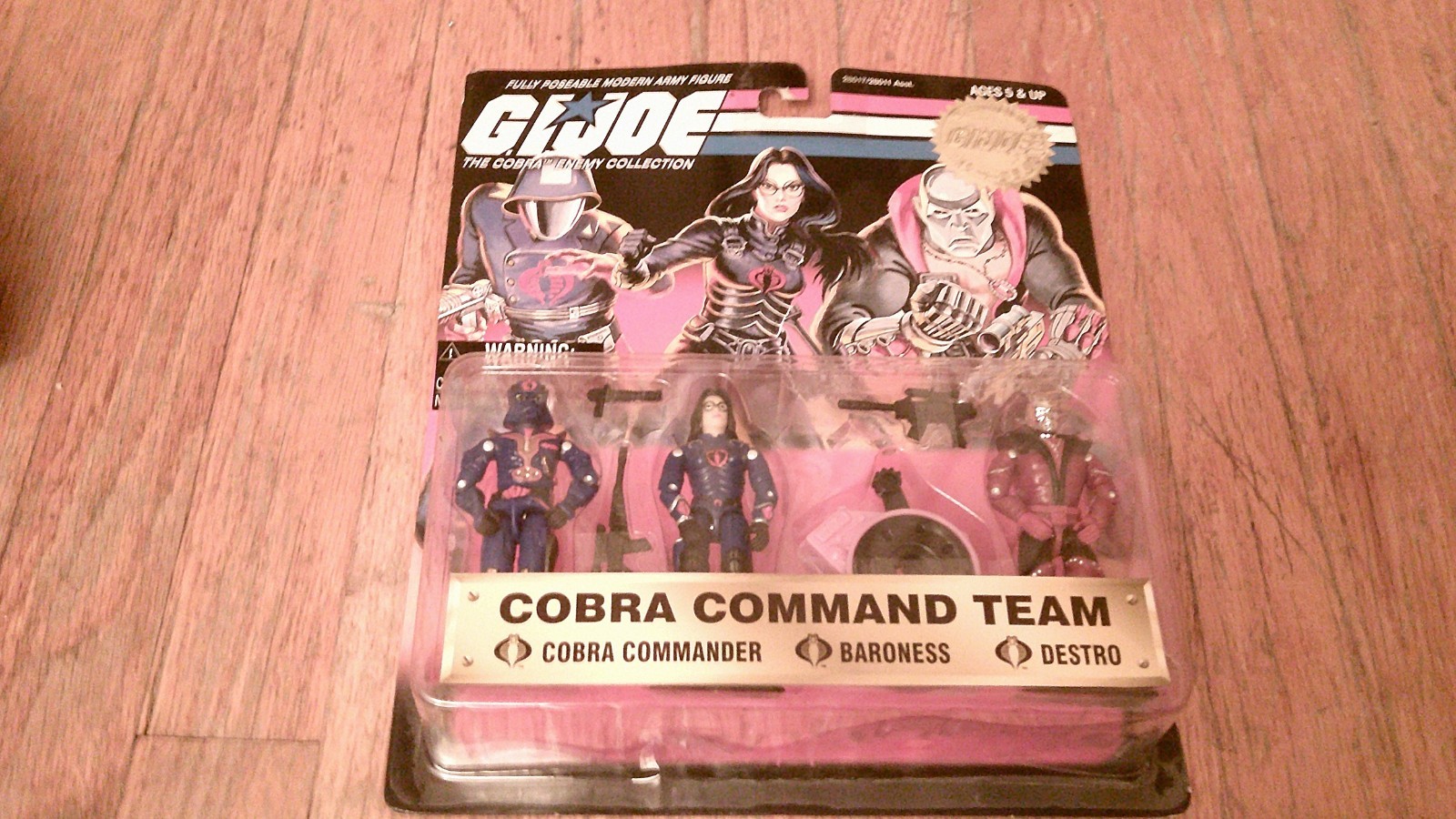 Vintage 1997 Hasbro GI Joe Cobra Command Team 3 Pack Figure MOC NRFB