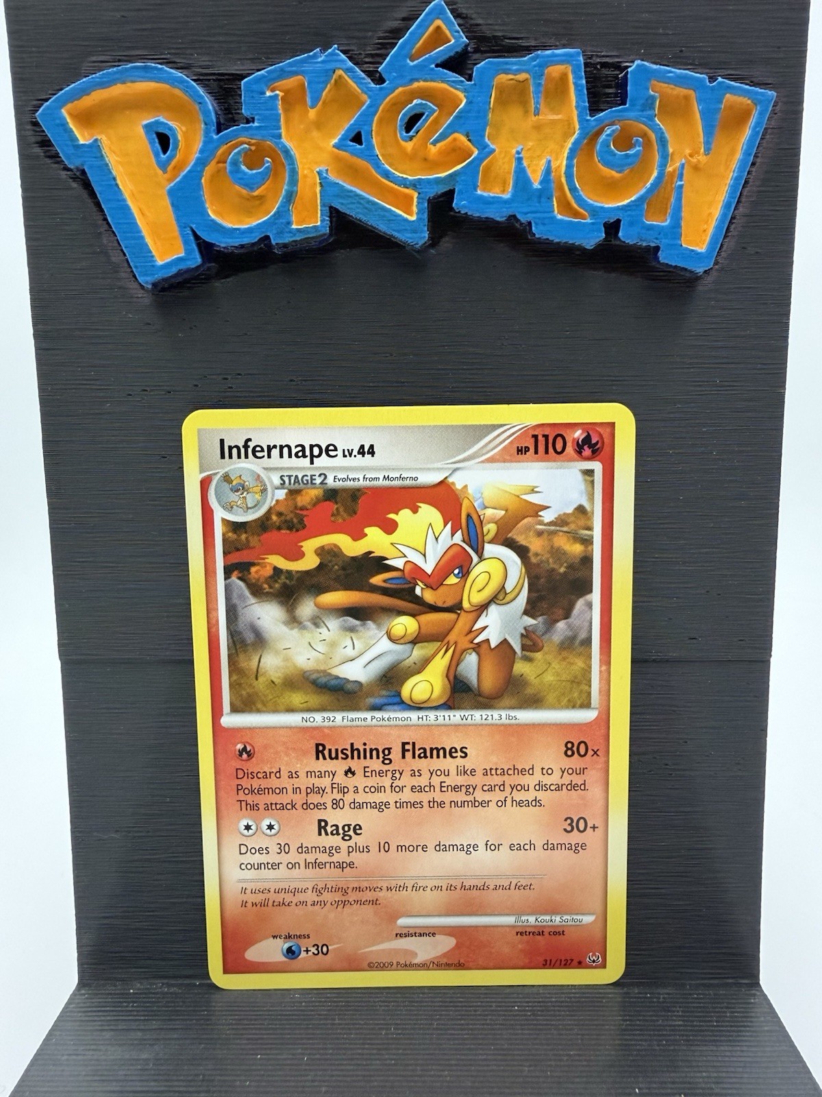 Infernape 31/127 Rare Platinum Pokemon Lightly Played Infernape 31/127 Rare Platinum Pokemon Lightly Played
