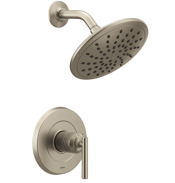 Moen Gibson M-CORE Shower Trim Kit Showerhead Brushed Nickel, UT3002EPBN
