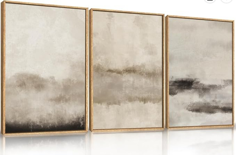 HPINUB Minimalist Large Abstract Framed Canvas Wall Art Set-16\