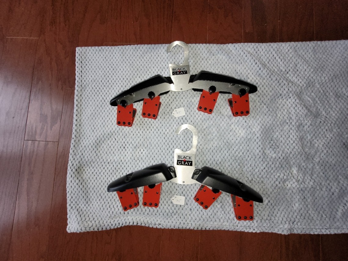 Black & Gray Motorcycle Garment Hangers Black & Gray Motorcycle Garment Hangers