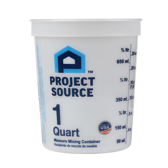 Project Source BPA-Free Plastic White Measure mixing bucket Project Source BPA-Free Plastic White Measure mixing bucket