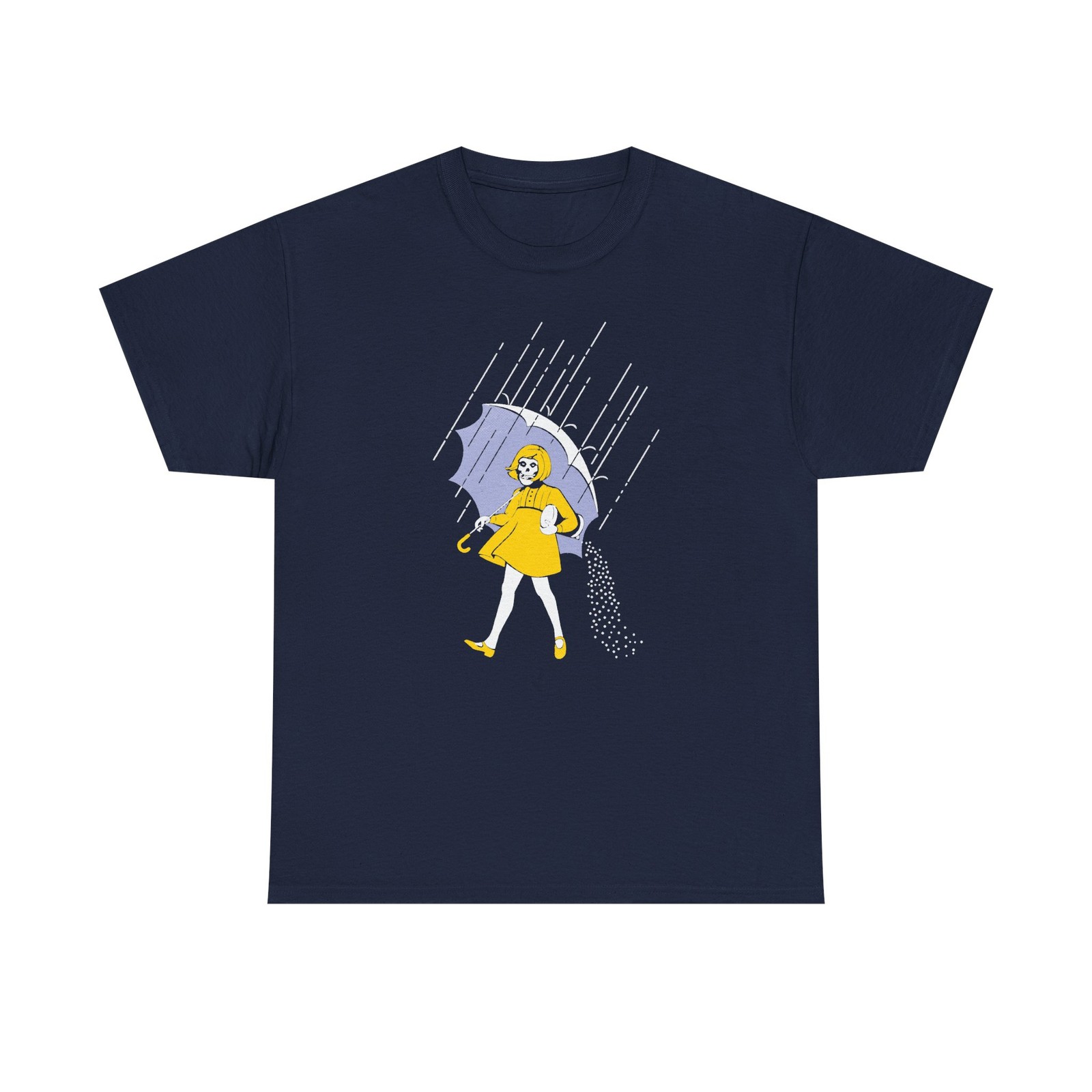 Misfits Fiend  | Yellow Raincoat Illustration, Rain Shower Salt Girl Tee