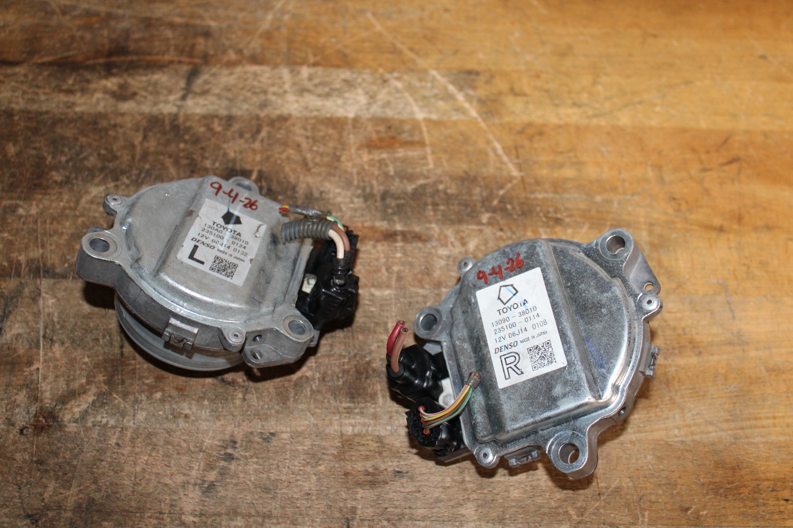 07-09 LEXUS LS600h LS460 LEFT & RIGHT CAMSHAFT TIMING ACTUATOR SOLENOID SET OEM