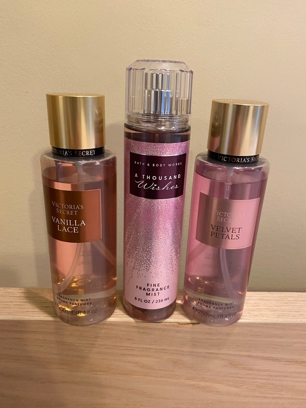 Victoria’s Secret Body Mist 8.4 Oz Set of 3 Testers
