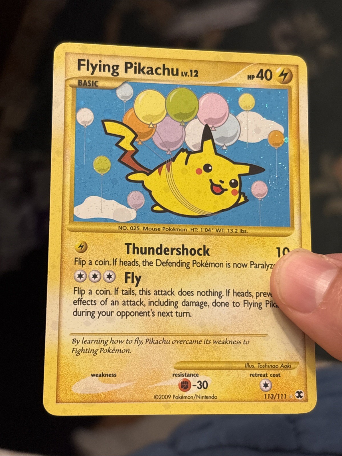 Pokémon Flying Pikachu 113/111 Rising Rivals Holo LP Swirl PSA MAKE OFFER