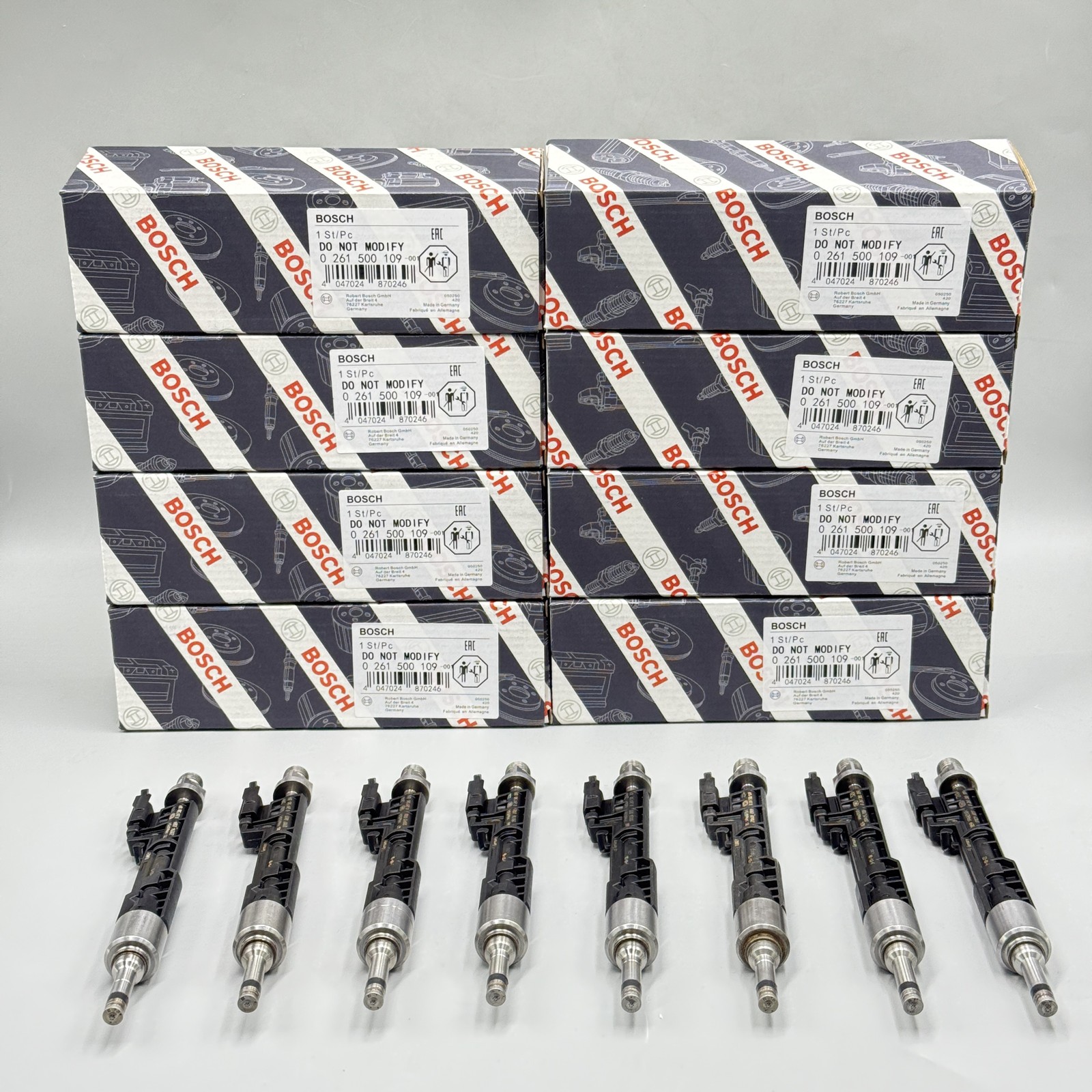 8X Bosch 13647597870 Bosch Fuel Injectors 0261500109 For BMW M5 M6 X5 X6 550i US