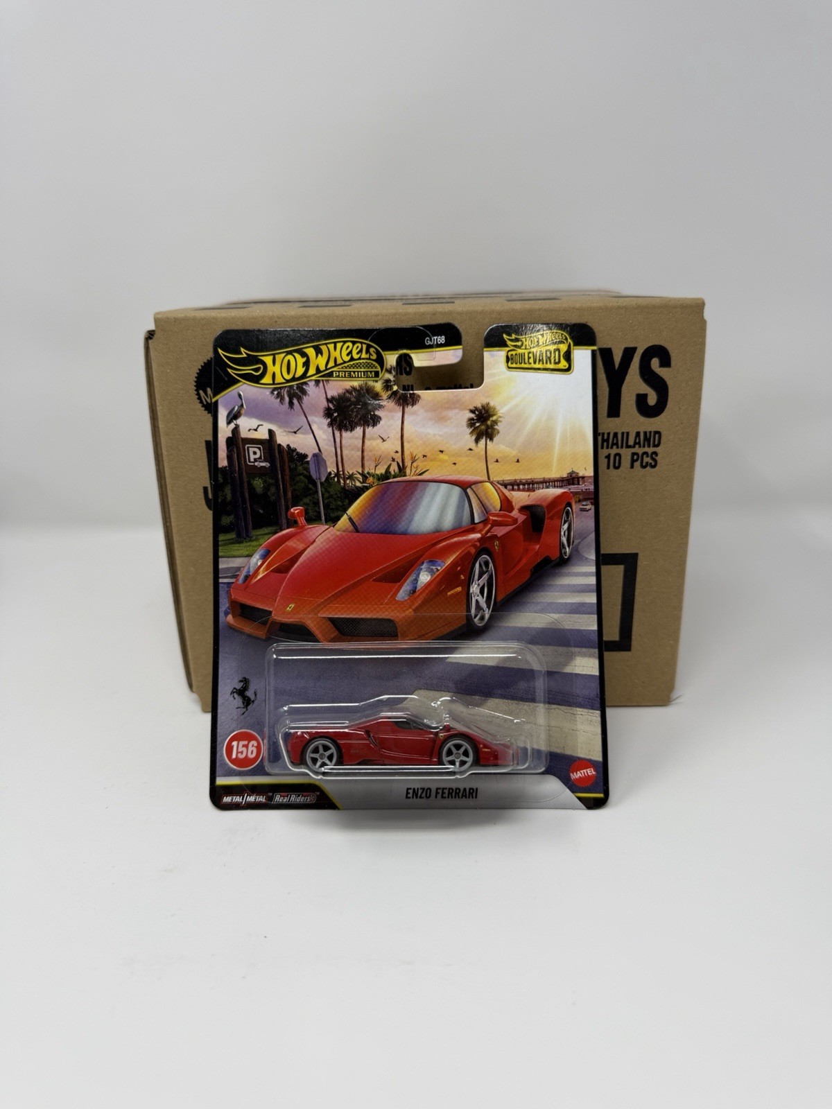 Hot Wheels Boulevard Enzo Ferrari #156 Sealed Factory Case of 10 JHW22 FAST SHIP