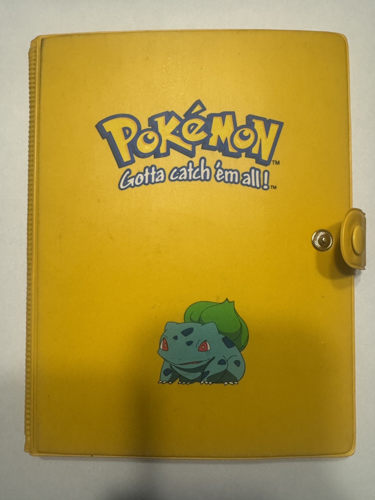Vintage Yellow Pokemon Trading Card Binder Gotta Catch ‘Em All Bulbasaur Vintage Yellow Pokemon Trading Card Binder Gotta Catch ‘Em All Bulbasaur