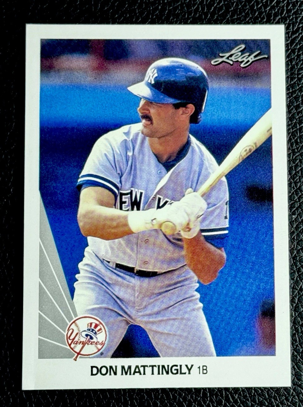 ‼️STELLAR VINTAGE‼️1990 Leaf Don Mattingly #69 New York Yankees ICON MLB
