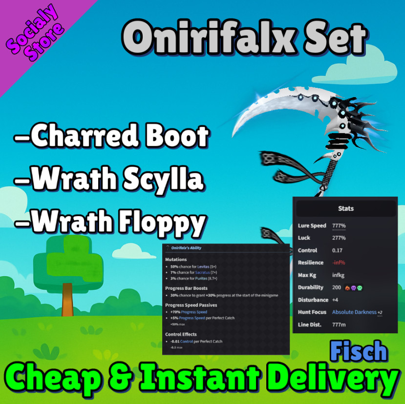 [🟢ONLINE ] Onirifalx Rod Set | FISCH | FISH ROBLOX | Roblox | Fisching