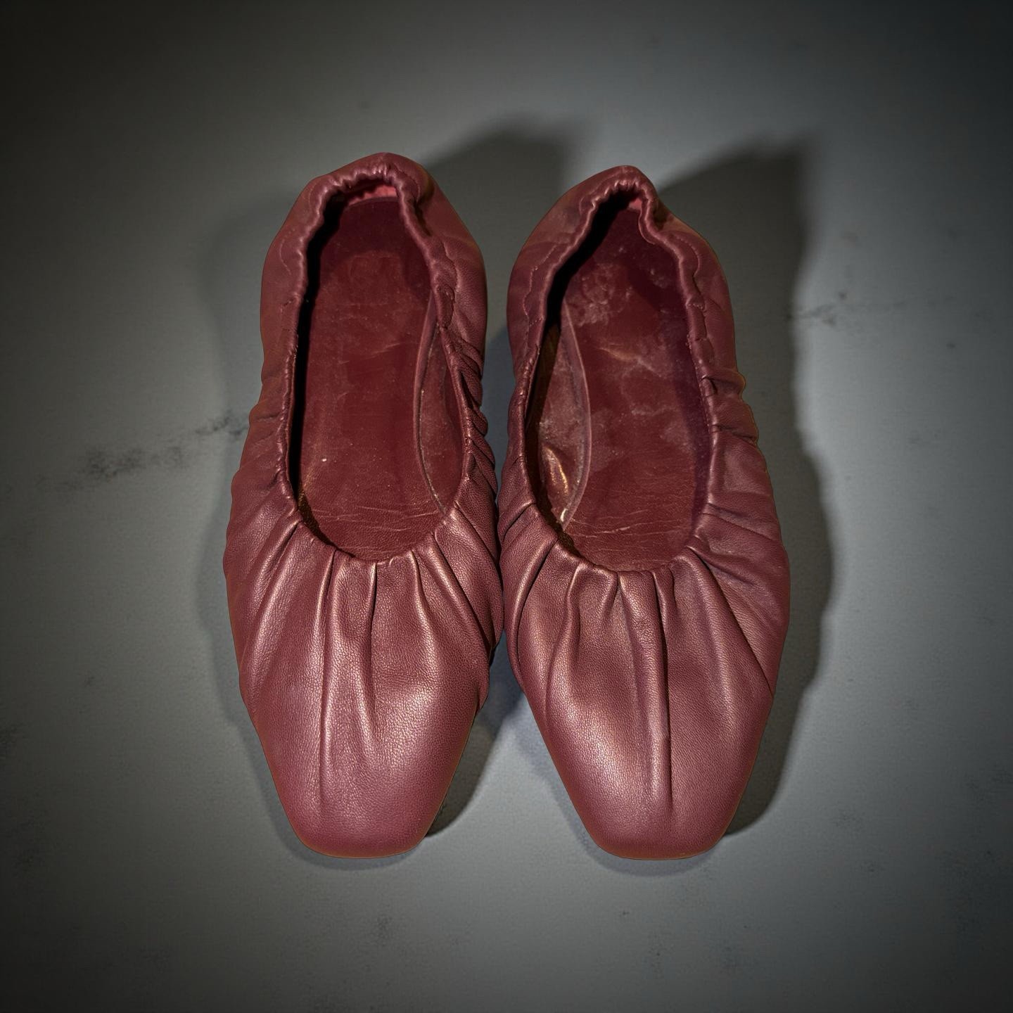Staud alba Elegant Burgundy Leather Ballet Flats size 8.5 39 Shoes Staud alba Elegant Burgundy Leather Ballet Flats size 8.5 39 Shoes