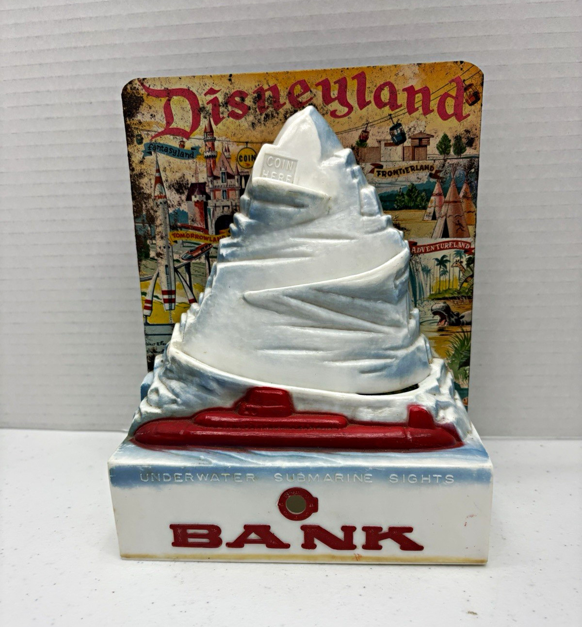 Tigrett Industries Disneyland Underwater Submarine Sights Coin Bank 1959 RARE Tigrett Industries Disneyland Underwater Submarine Sights Coin Bank 1959 RARE