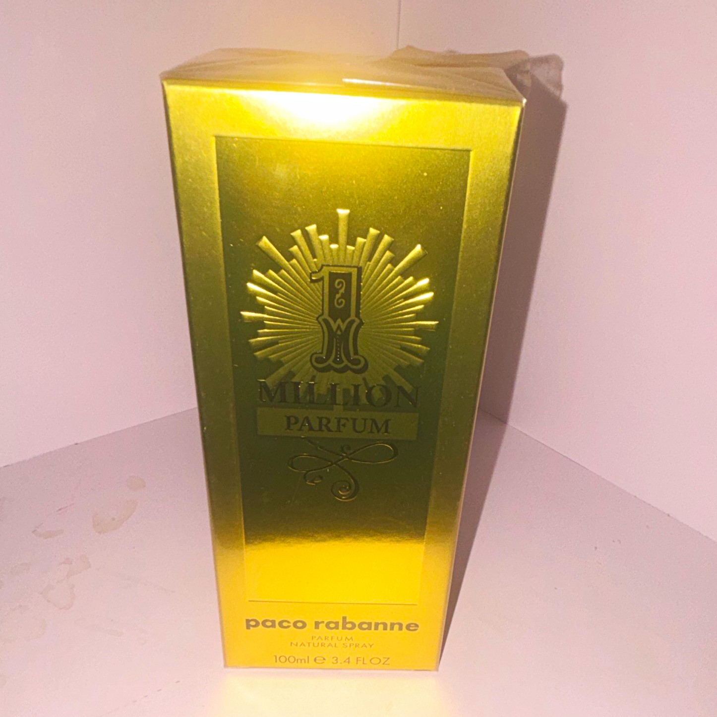 Paco Rabanne 1 Million Parfum Parfum Spray, Regular Size 3.4 fl oz