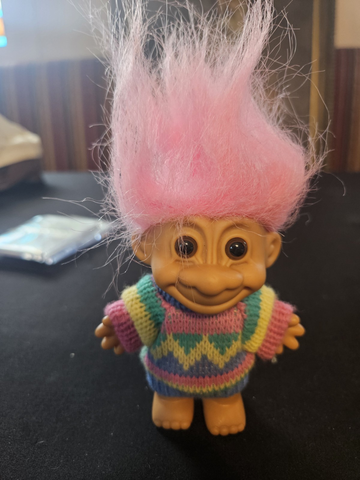 Vintage Russ Troll With Zig-Zag Sweater Vintage Russ Troll With Zig-Zag Sweater