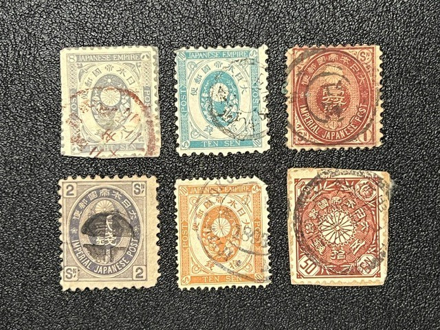 Japan 1876-1907 Group of Used 4X155