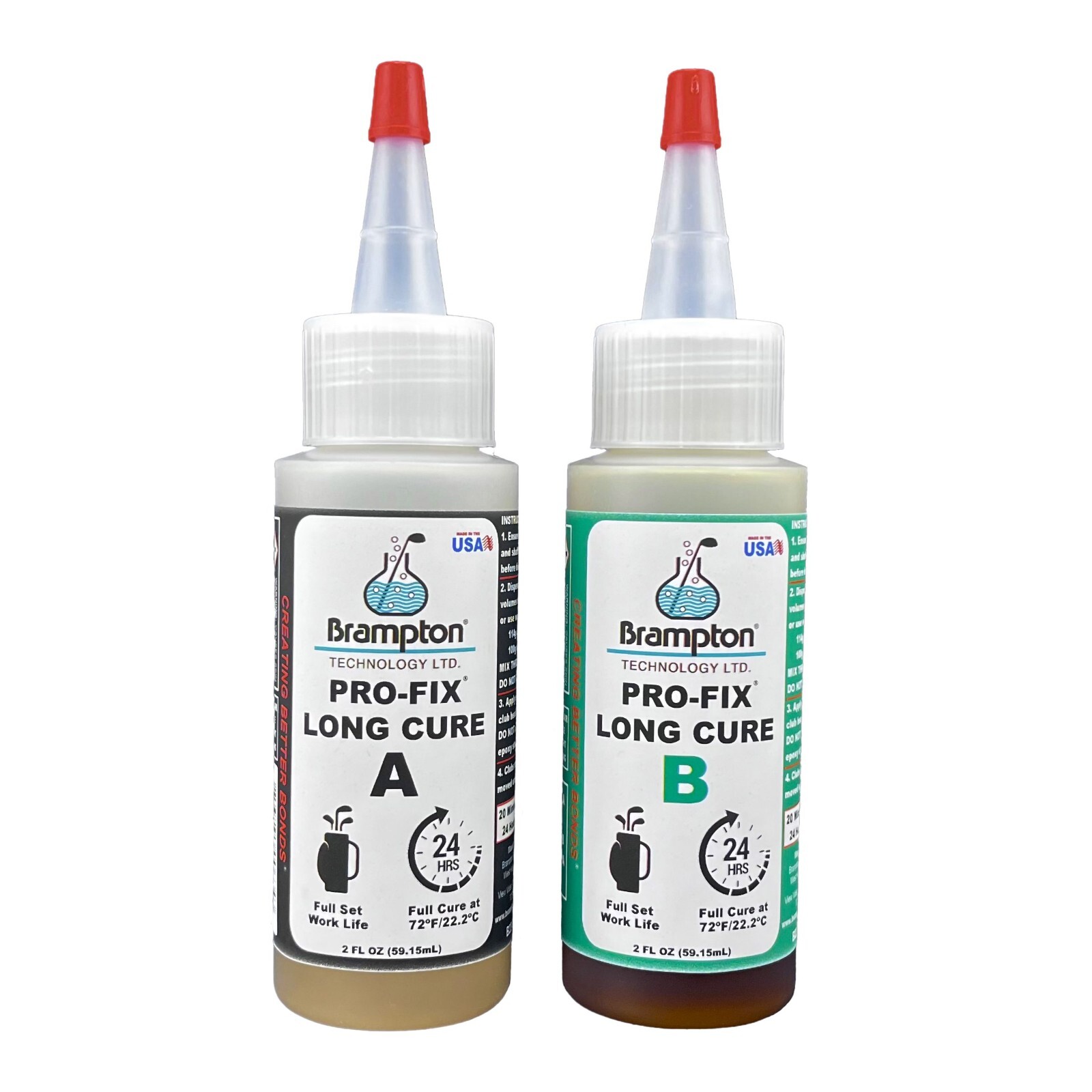 2 X 2 oz. BOTTLES = 4 OZ. BRAMPTON PRO-FIX LONG CURE SHAFTING EPOXY