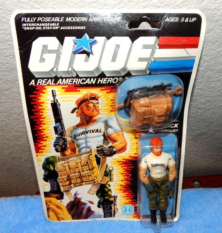 Sealed Hasbro 1986 GI JOE A Real American Hero OUTBACK Survivalist Action Figure