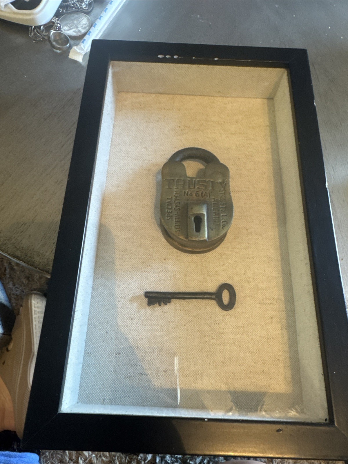 Restoration Hardware Vintage Lock And Key Frame lot of 5 Restoration Hardware Vintage Lock And Key Frame lot of 5