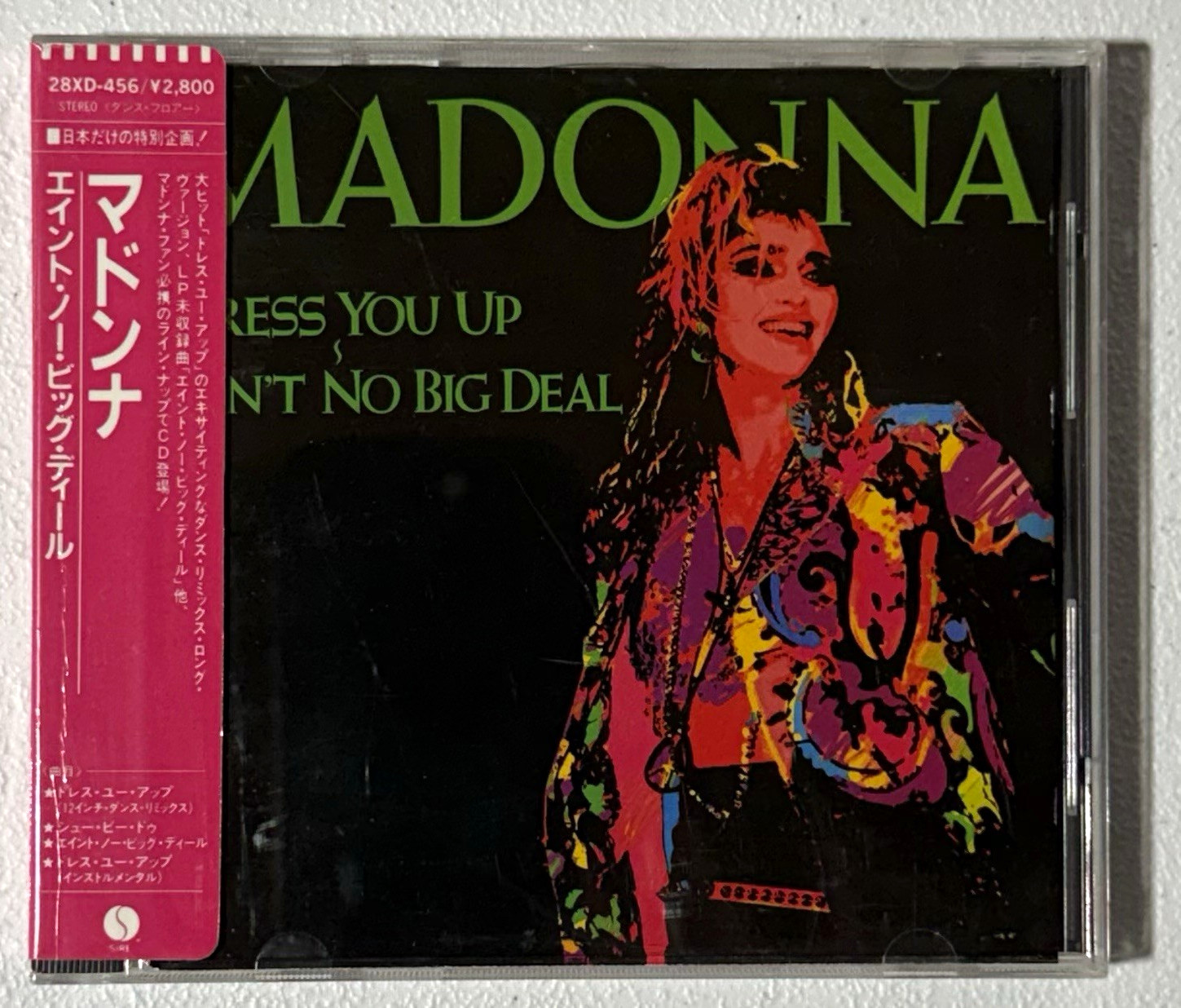 Madonna Dress You Up Ain’t No Big Deal Japan CD 28XD-456 Pink OBI 1986 Rare