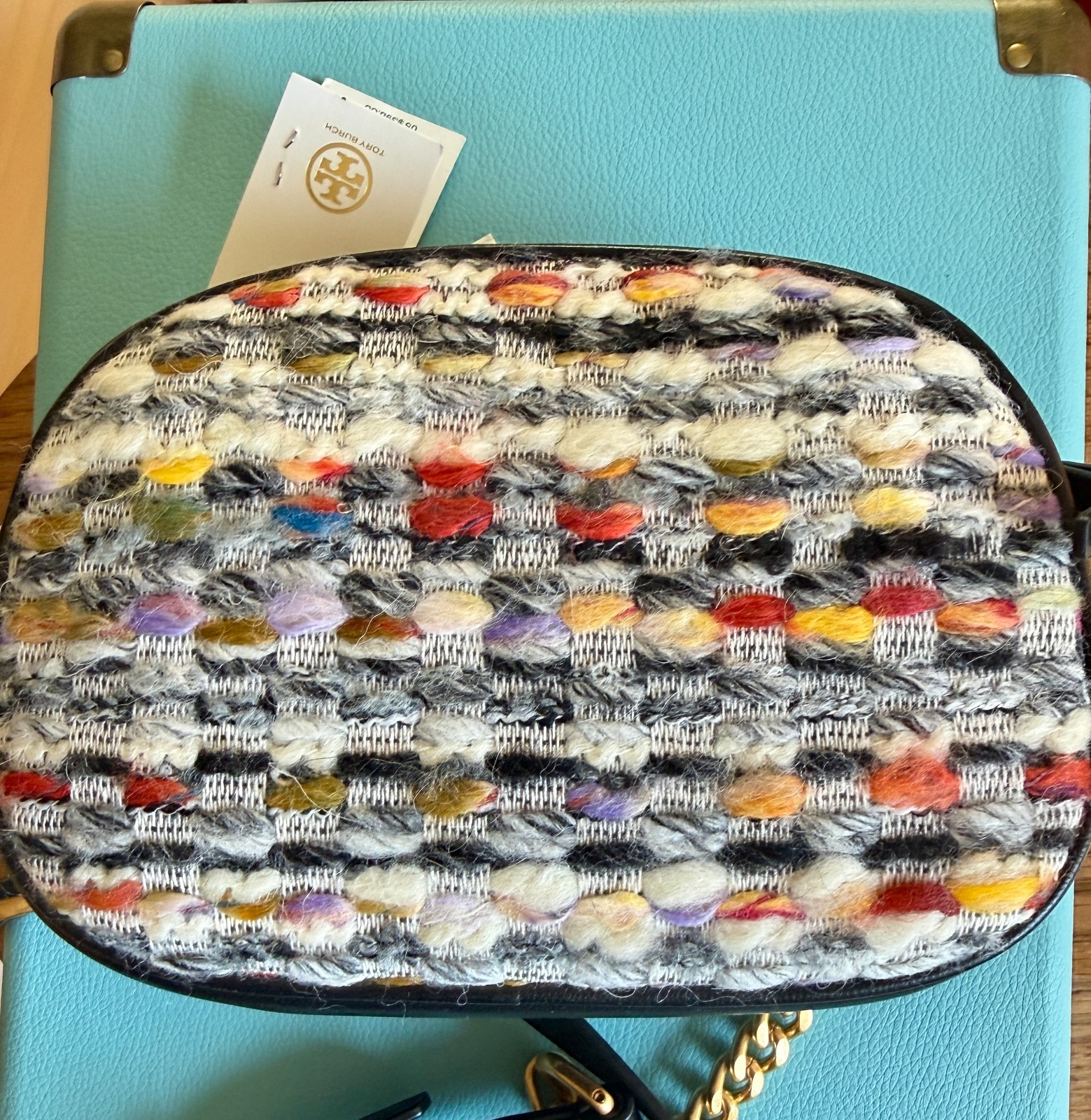 Tory Burch Kira Tweed Small Crossbody Camera Bag Tory Burch Kira Tweed Small Crossbody Camera Bag