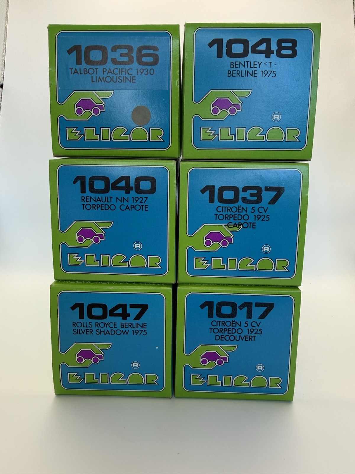 6 Vintage Eligor 1:43 Rolls Royce Berline Silver Shadow 1975 Model #1047, Bently 6 Vintage Eligor 1:43 Rolls Royce Berline Silver Shadow 1975 Model #1047, Bently