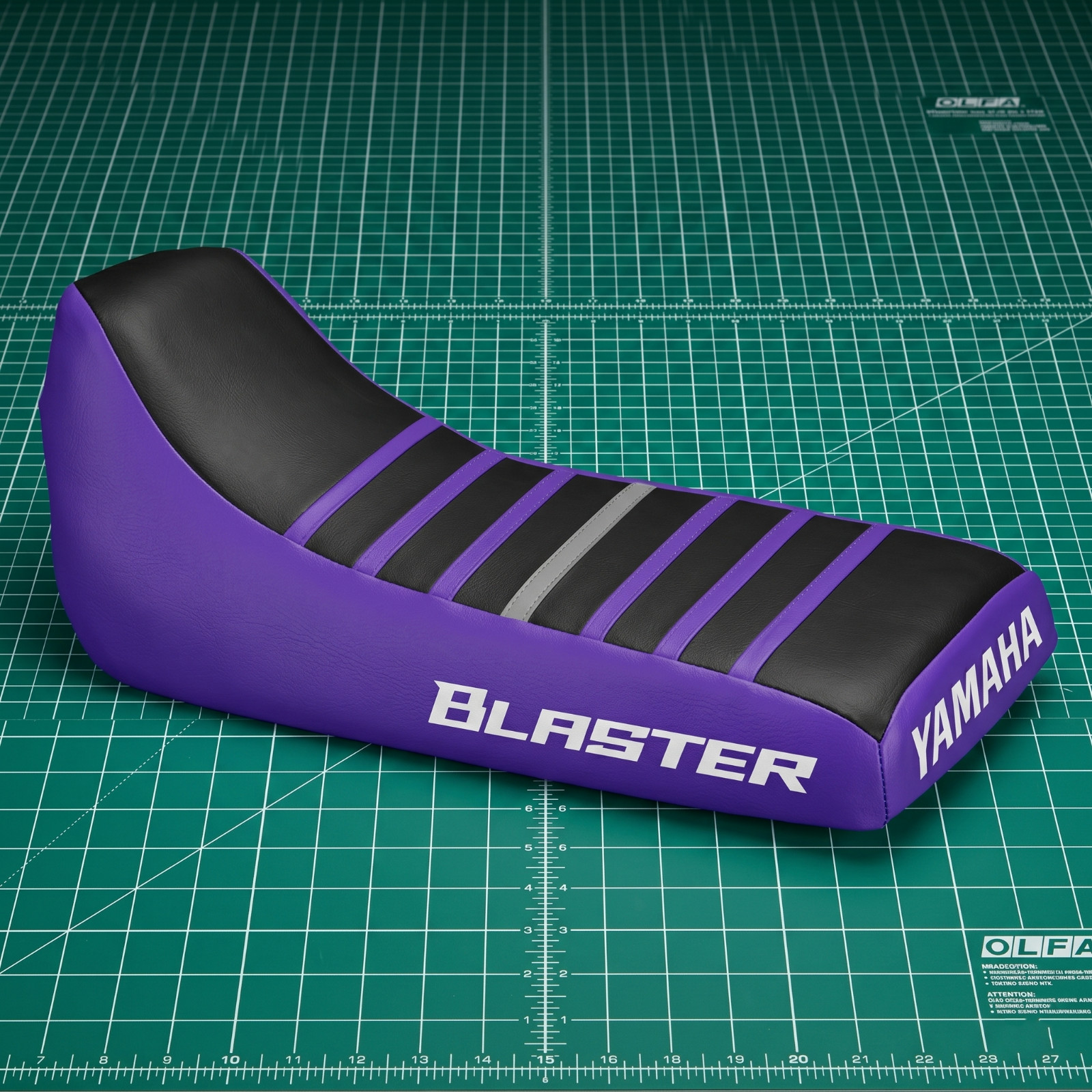 Yamaha Blaster 200 Seat Cover For 1988 To 2006 Purple Black Vinyl Seat Cover