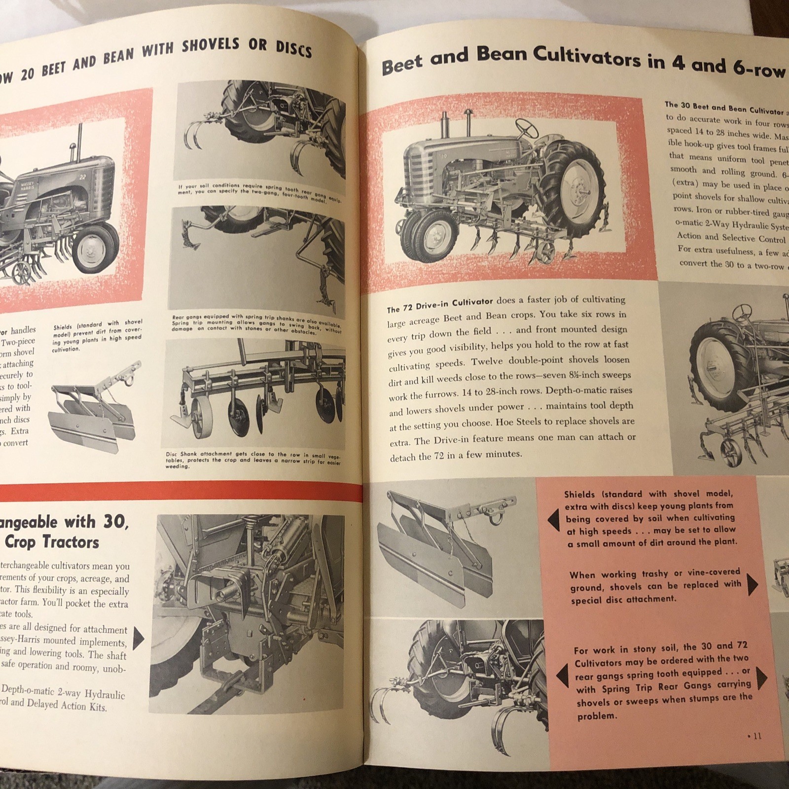 VINTAGE 1951 MASSEY HARRIS TRACTOR Model 41 42 47 21 22 23 30 44-6 44 BROCHURE VINTAGE 1951 MASSEY HARRIS TRACTOR Model 41 42 47 21 22 23 30 44-6 44 BROCHURE