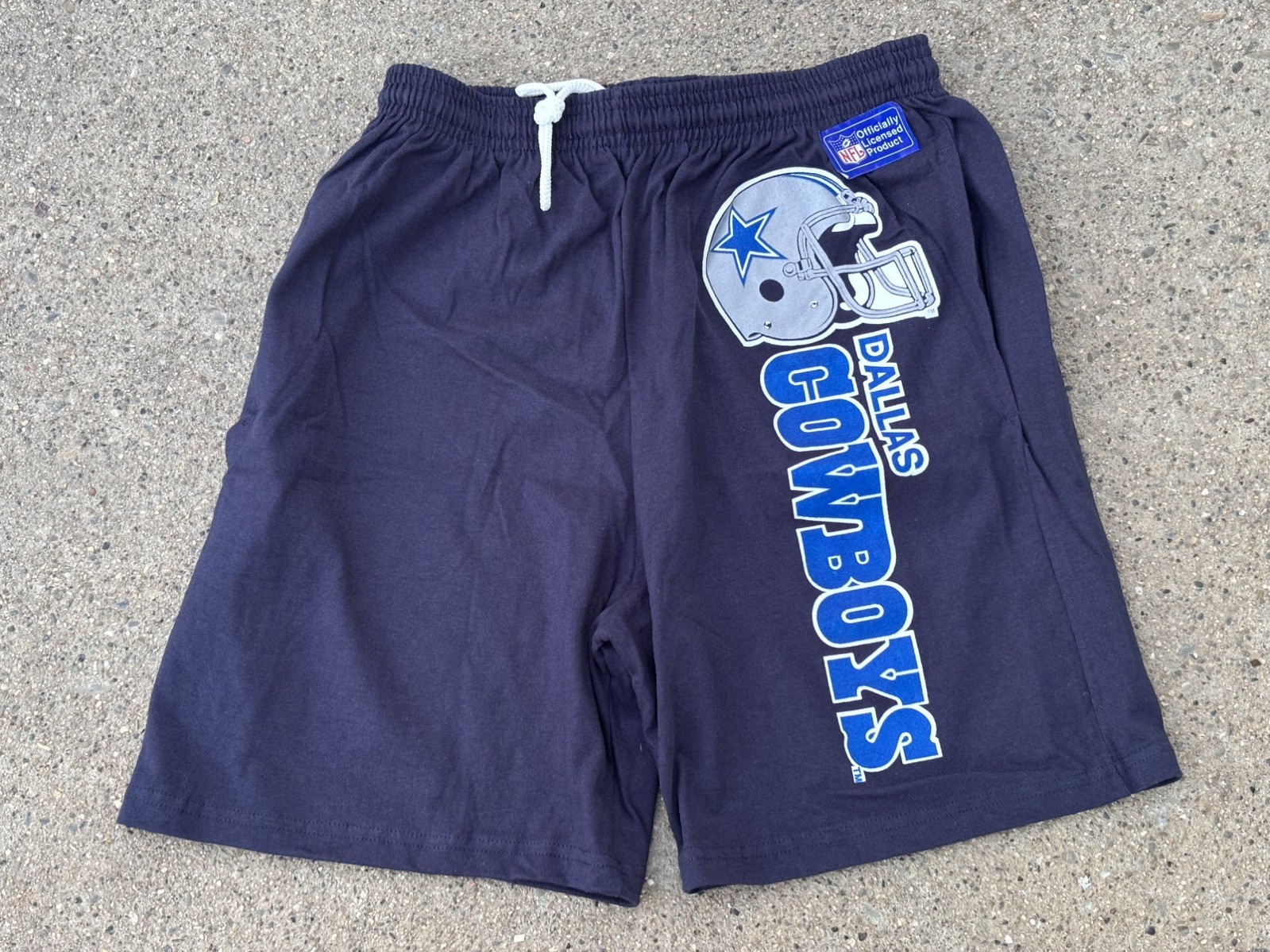 Vintage 90s Dallas Cowboys 100% Preshrunk Cotton USA Made Shorts Men’s Large NOS