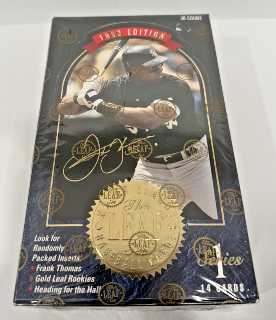 1993 Leaf Series 1 Baseball Factory Sealed Box 36 Packs