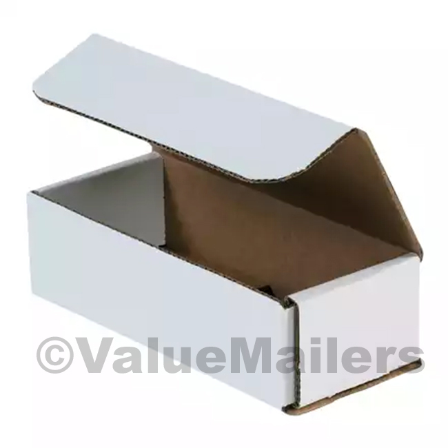 100 - 9 x 3 x 3 White Corrugated Shipping Mailer Packing Box Boxes